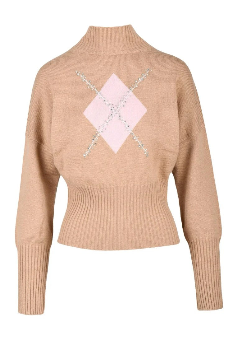 Max Mara Nuccia Mock Neck Sweater - Beige