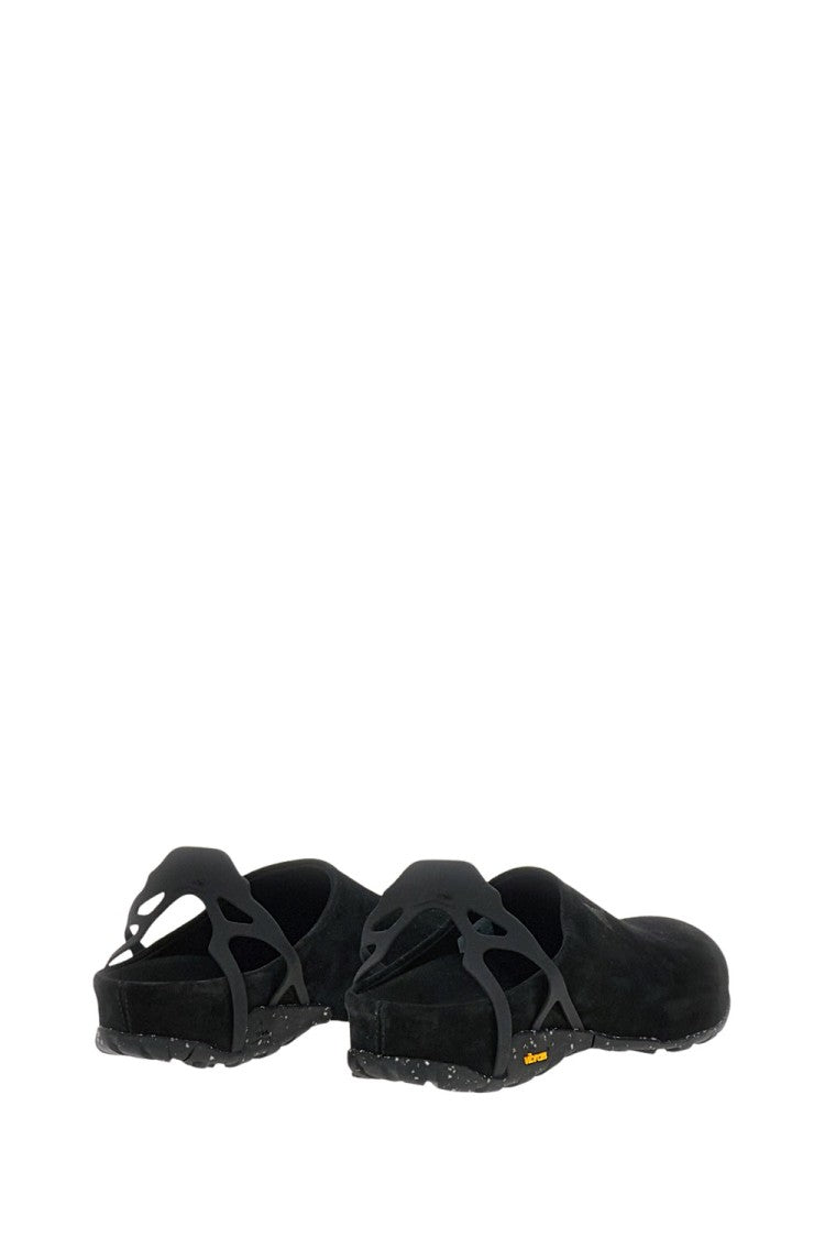 Roa Black Fedaia Suede Clogs