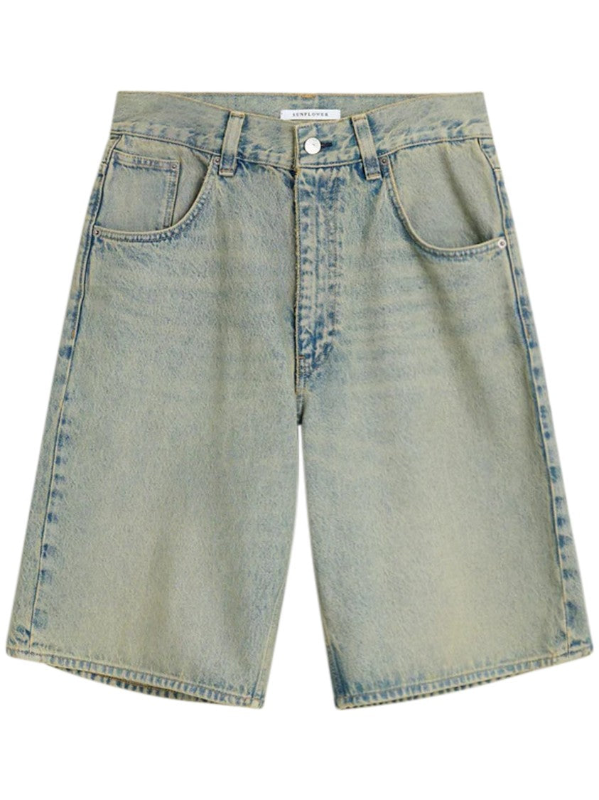 Sunflower Super Wide Denim Shorts With Classic Five-Pocket Styling