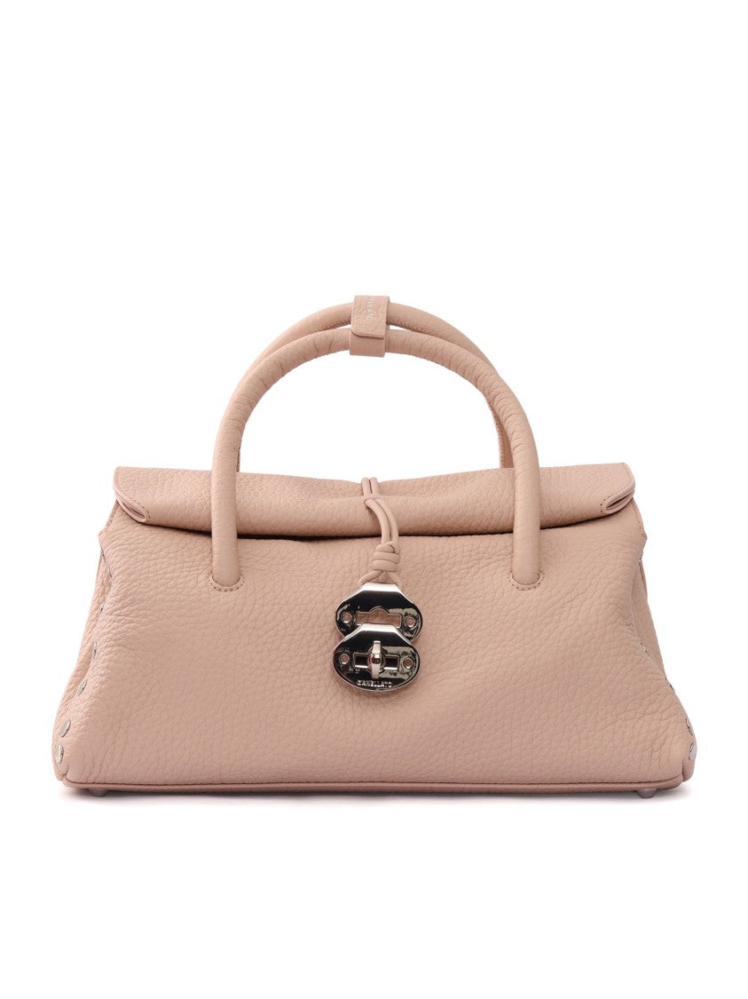 Zanellato Srl Pink Callas Centauro Textured Leather Shoulder Bag