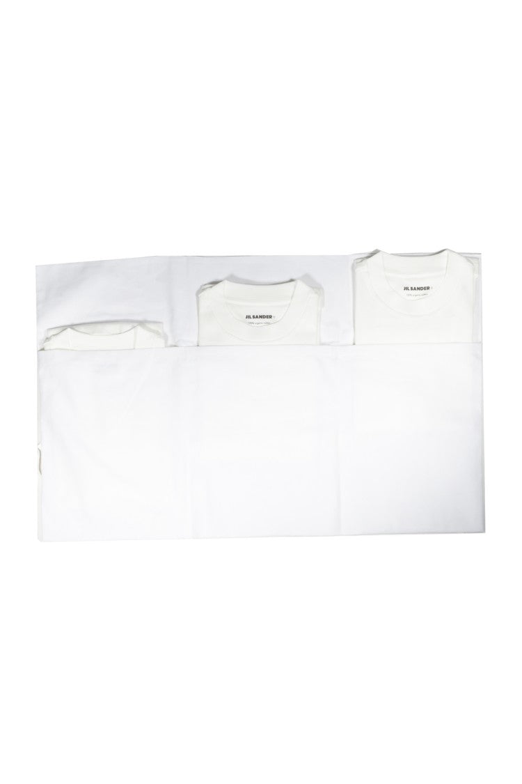 Jil Sander Set Of 3 White Cotton T-Shirts