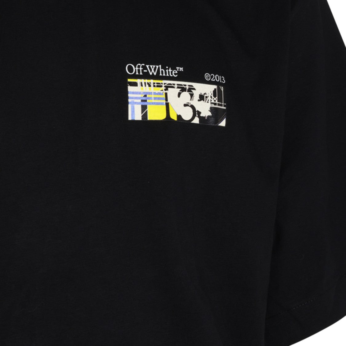 Off-White Black Cotton Arrows Printed T-Shirt