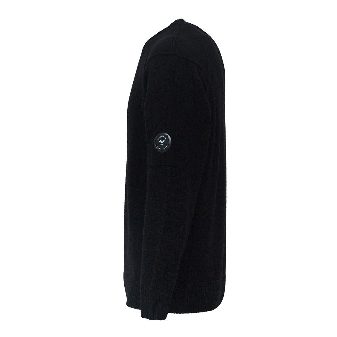 C.P. Company Lambswool Crewneck Sweater With Iconic Lens Detail
