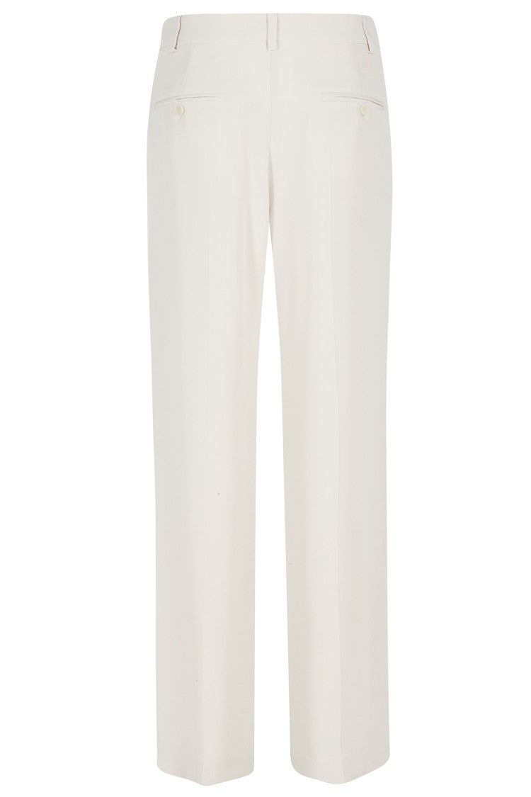 Isabel Marant Ecru Noanda Gb Wide-Leg Acetate-Blend Formal Pants