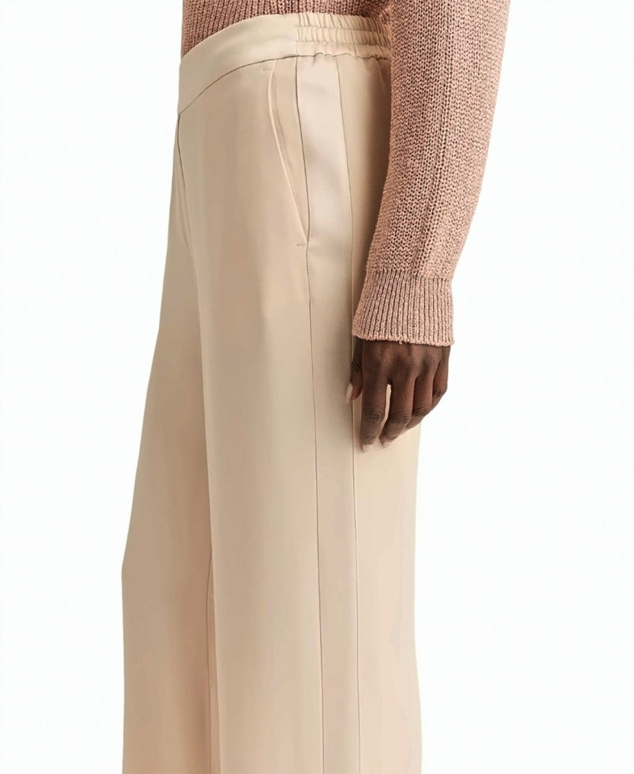 Momonì Envers Satin Tuxedo Stripe Wide-Leg Trousers