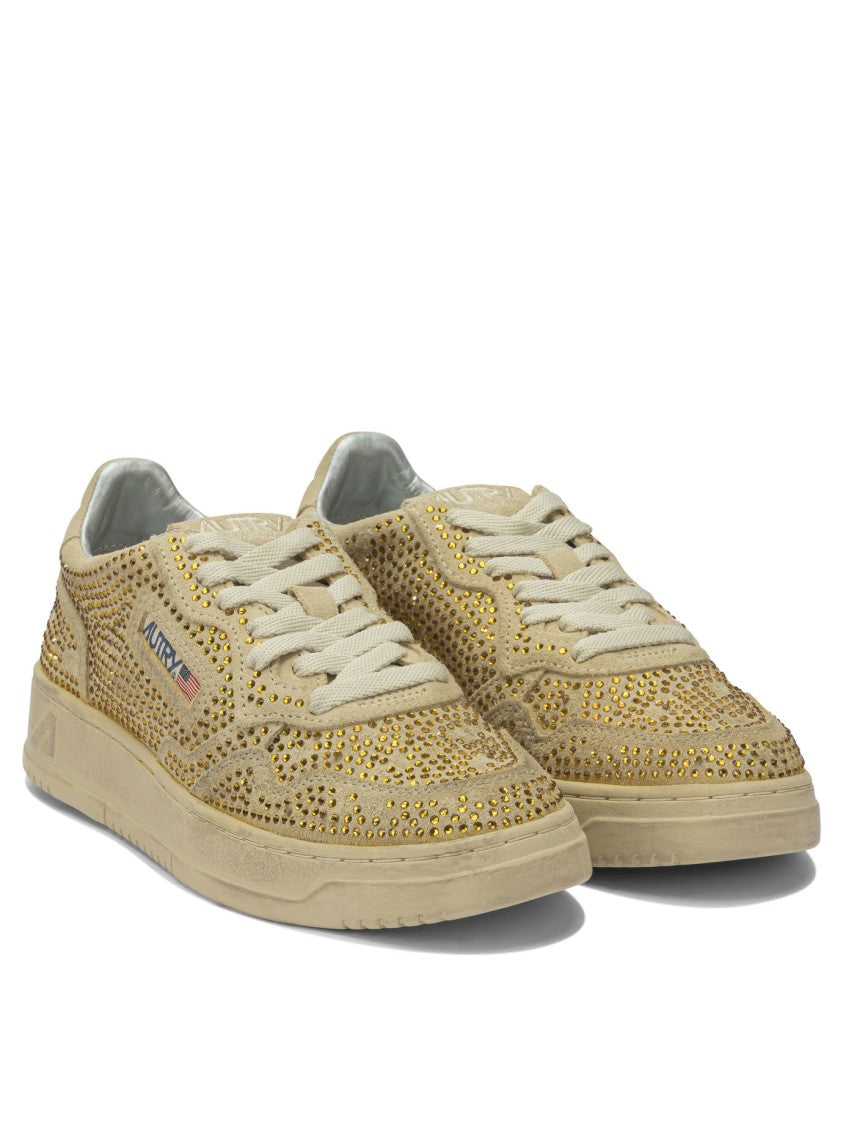 Autry "Medalist Low Crystal" Sneakers