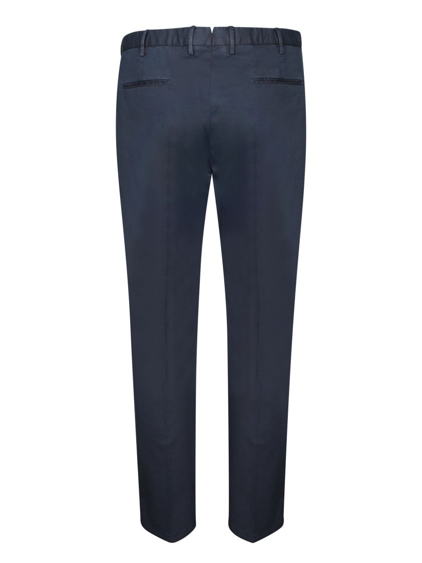 Dell'oglio Tapered Blue Cotton Trousers