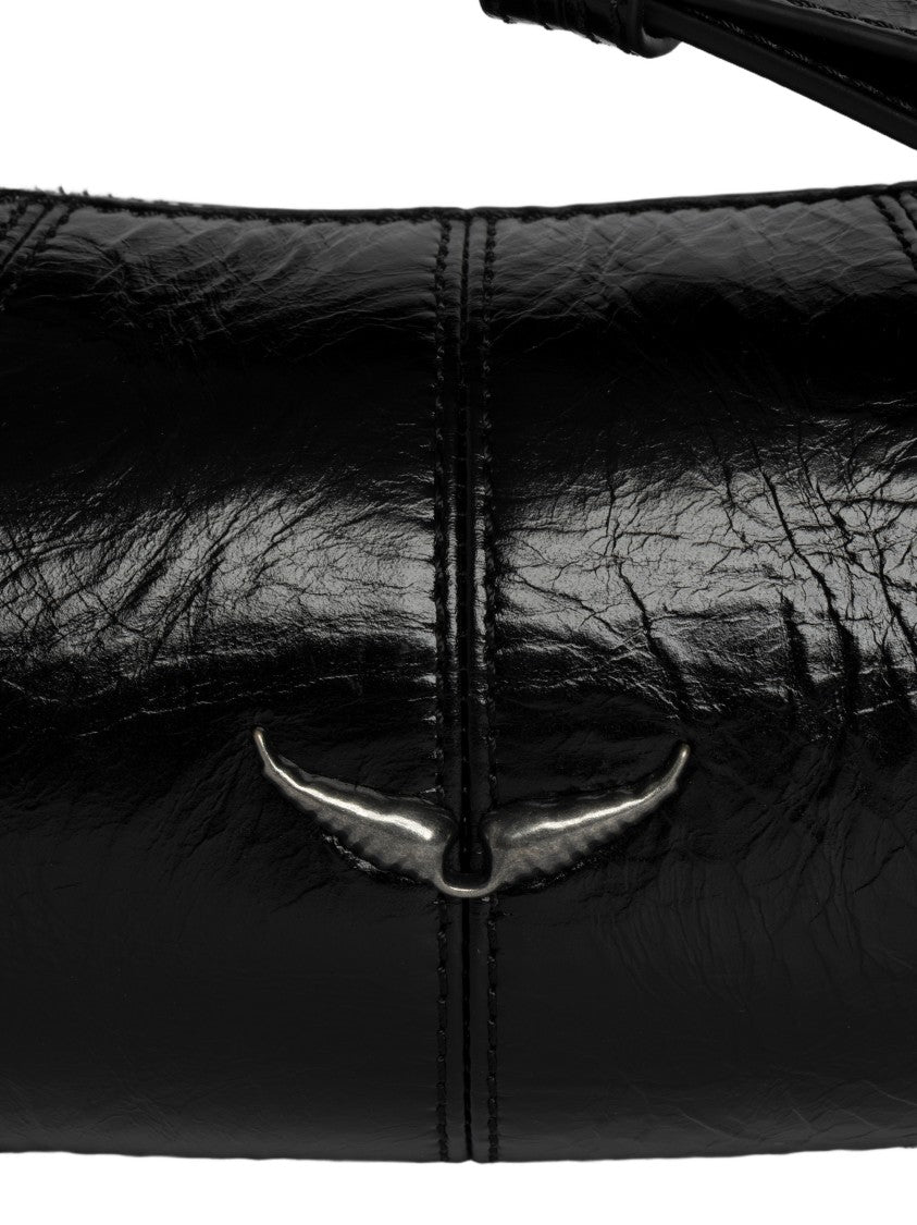 Zadig & Voltaire Cylindrical Patent Leather Shoulder Bag