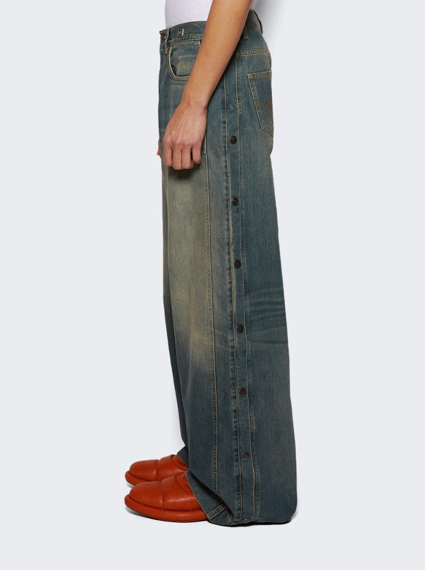 Martine Rose Sports Jeans Blue