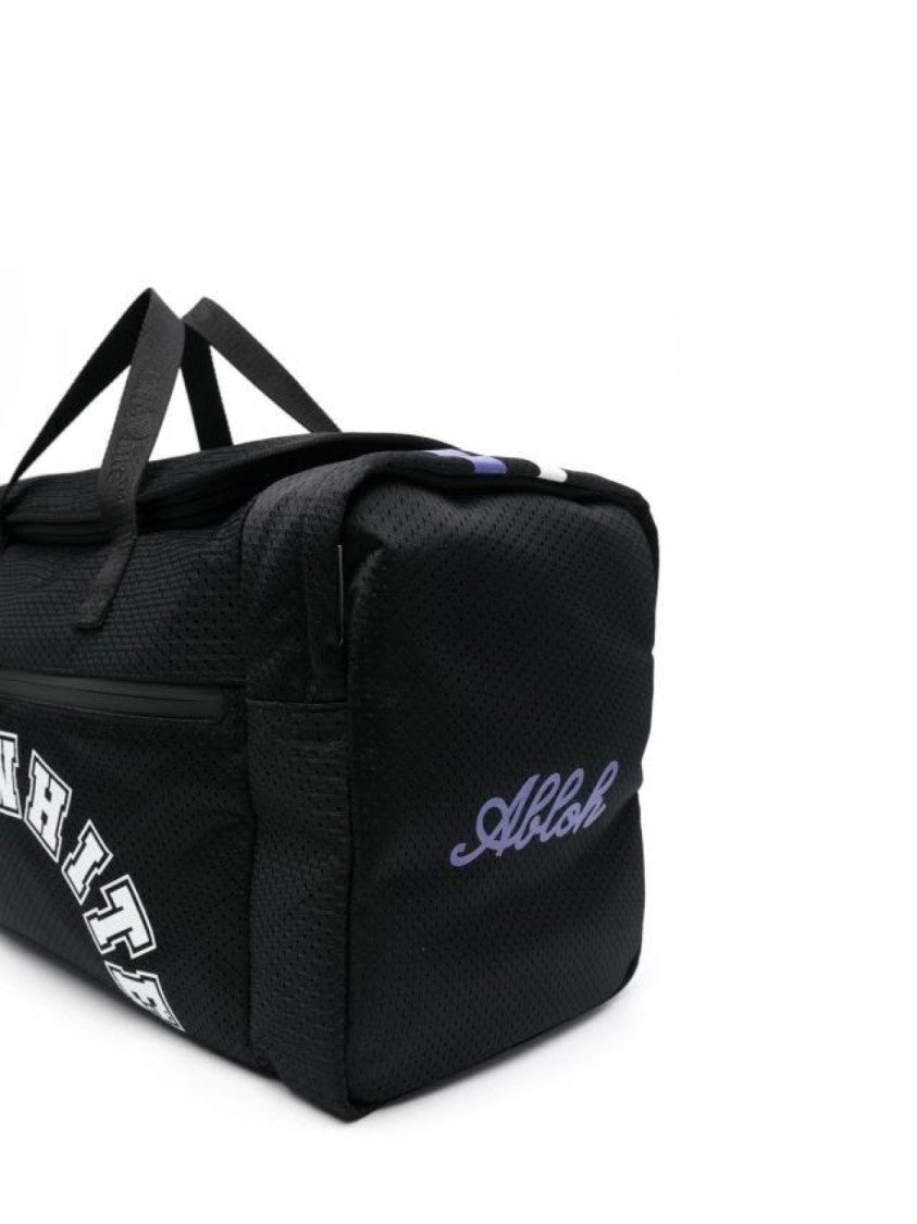 Off-White Outdoor Weekender Baseball Logo Duffle Bag