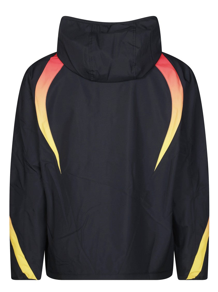 Casablanca Gradient Accented Zip-Up Hooded Jacket