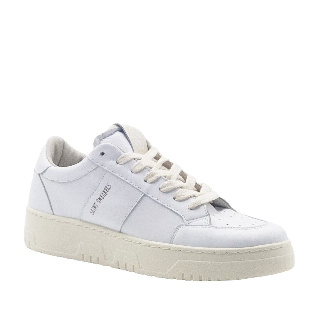 Saint Sneakers White Leather Basket Sneakers