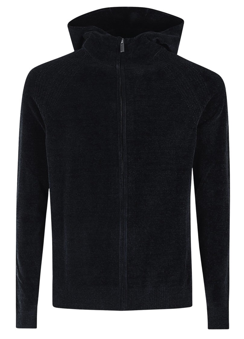 Rrd Velvety Chenille Half-Zip Polyethylene-Blend Sweater