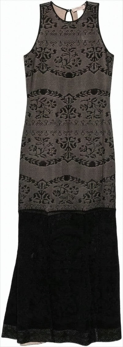 Twin-Set Long Viscose Knit Dress