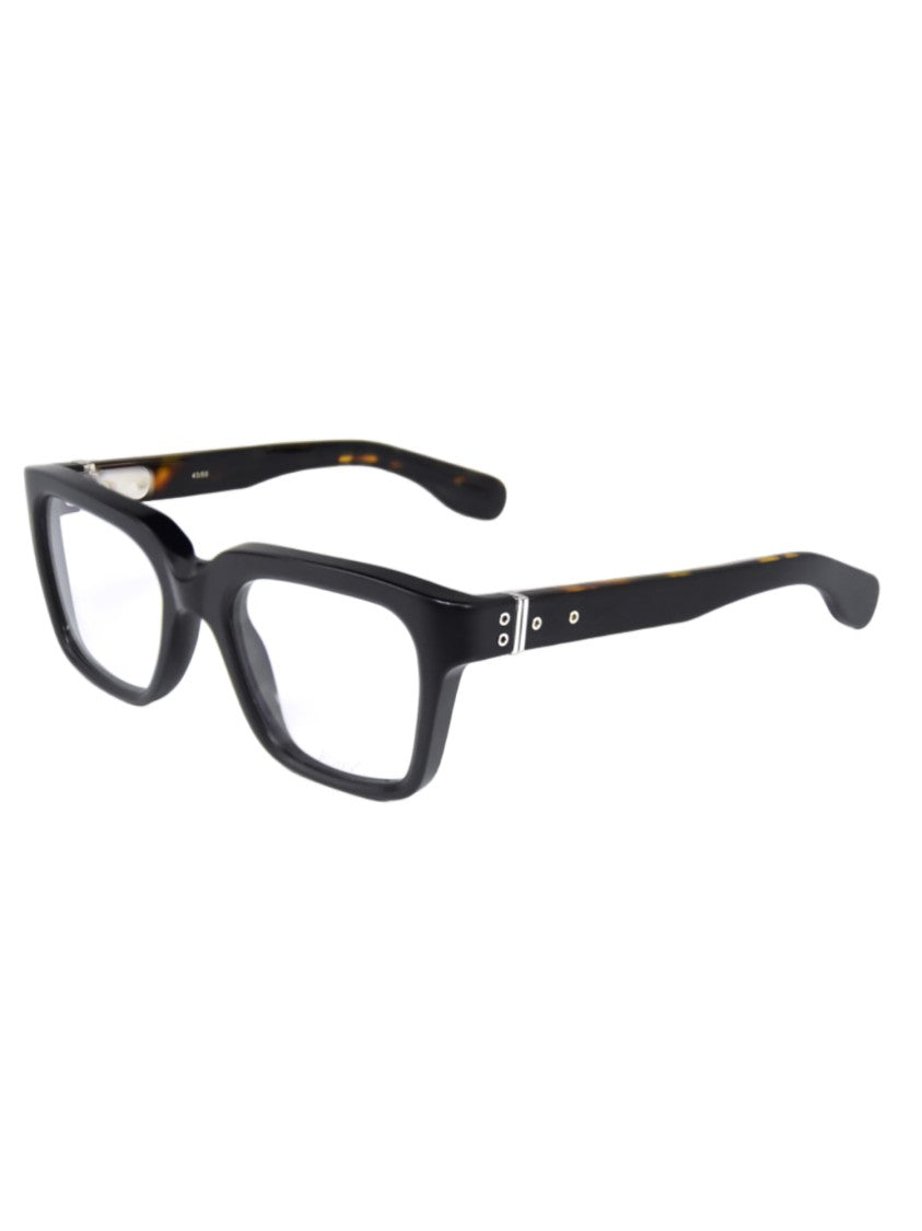 Kiurv Black Acetate Celluloid 135 Mm Optical Frames