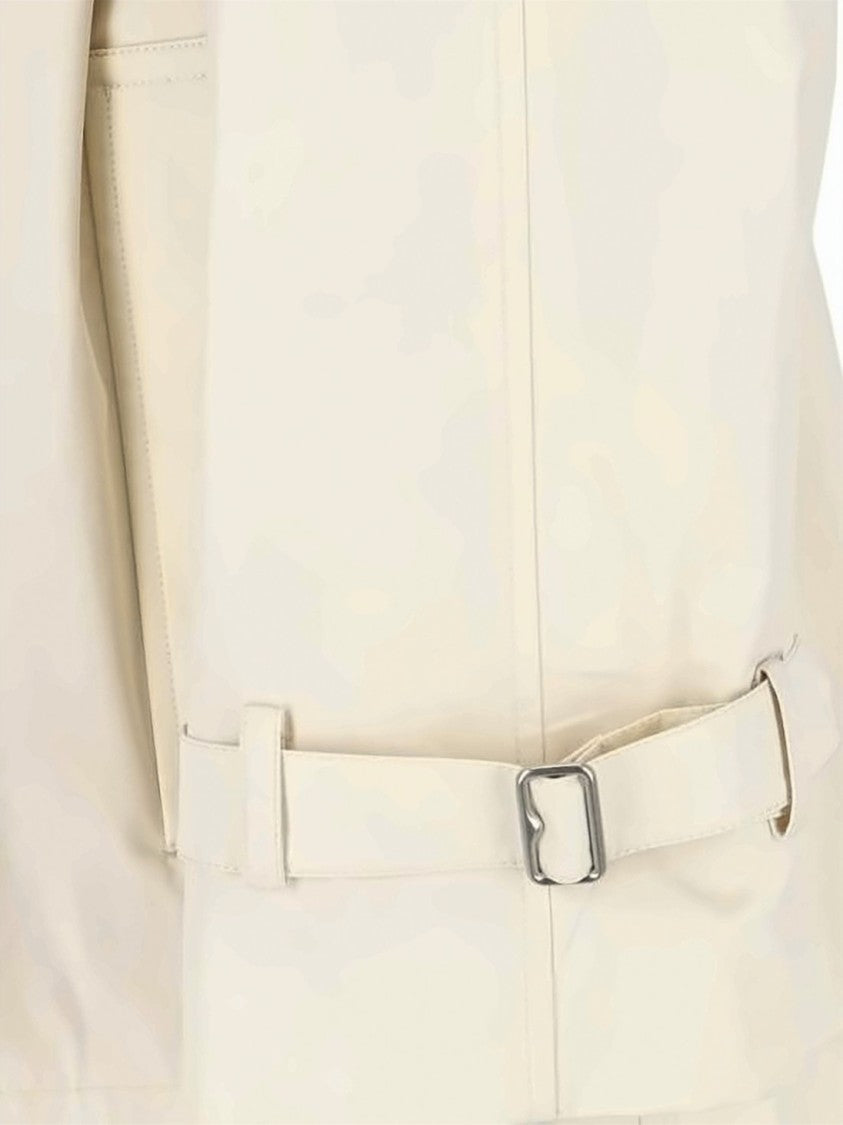 Burberry Double-Breasted Trench Coat With Belted Waist