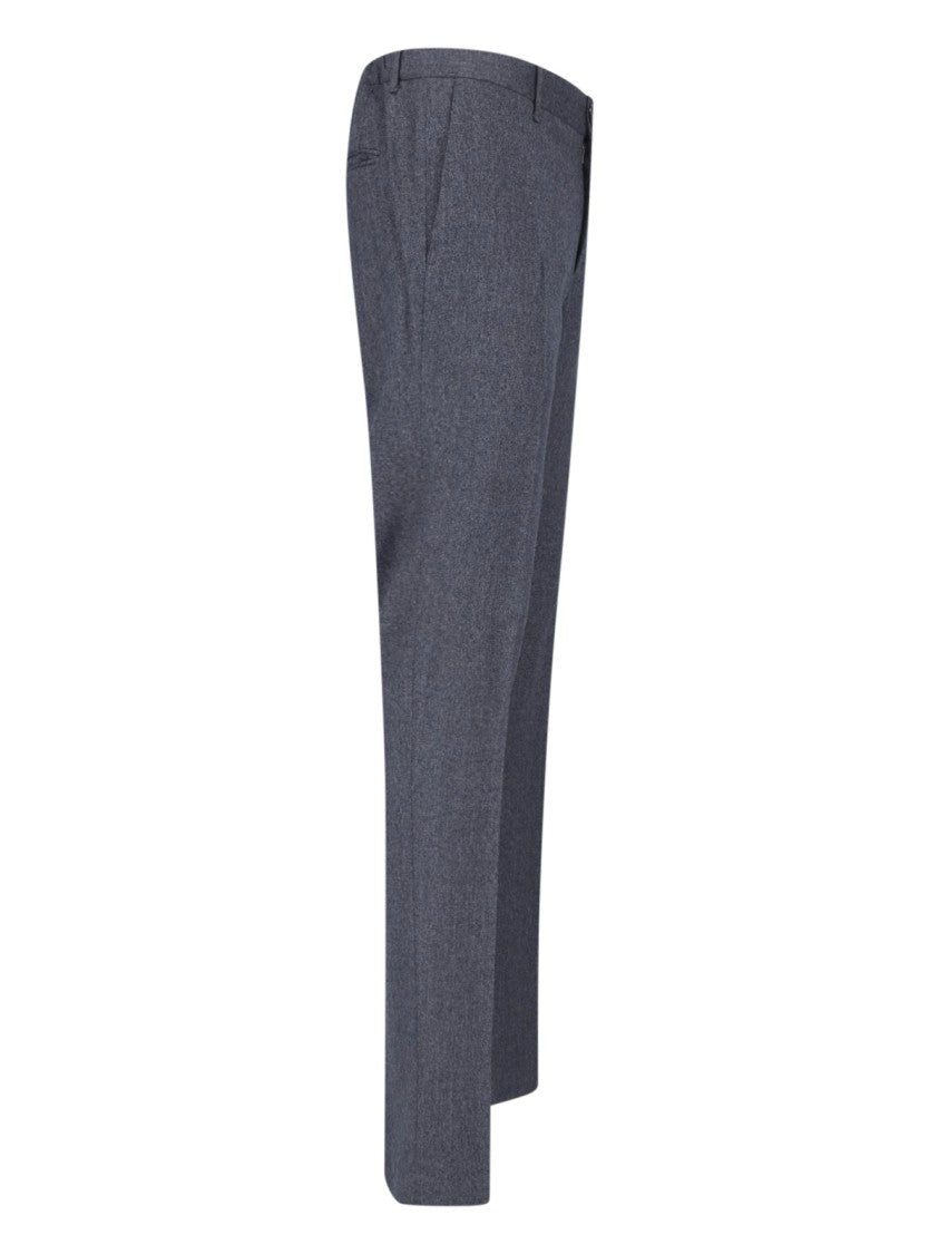 Incotex Grey Slim-Fit Virgin Wool Trousers