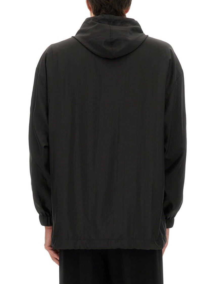 Balenciaga Windbreaker With Hood And Drawstring Closure