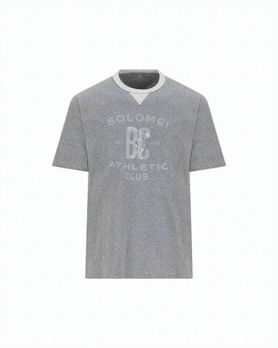 Brunello Cucinelli Heather Grey Short-Sleeve T-Shirt