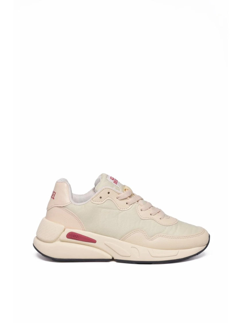 Diesel Ecru Pink Gripped Rubber Sneakers