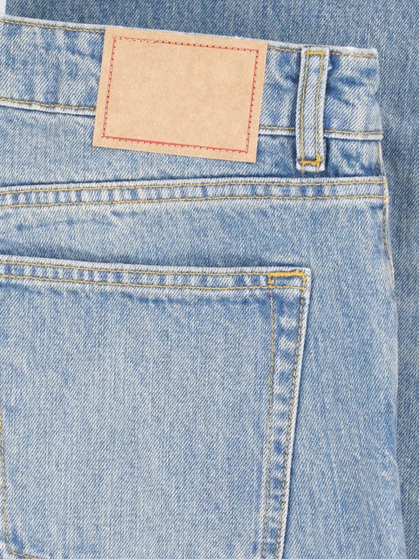 Jeanerica High-Waisted Flared Jeans With Vintage Wash