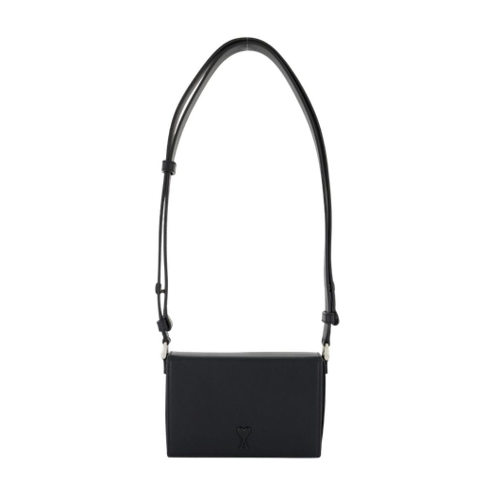 Ami Adc Crossbody - Leather - Black