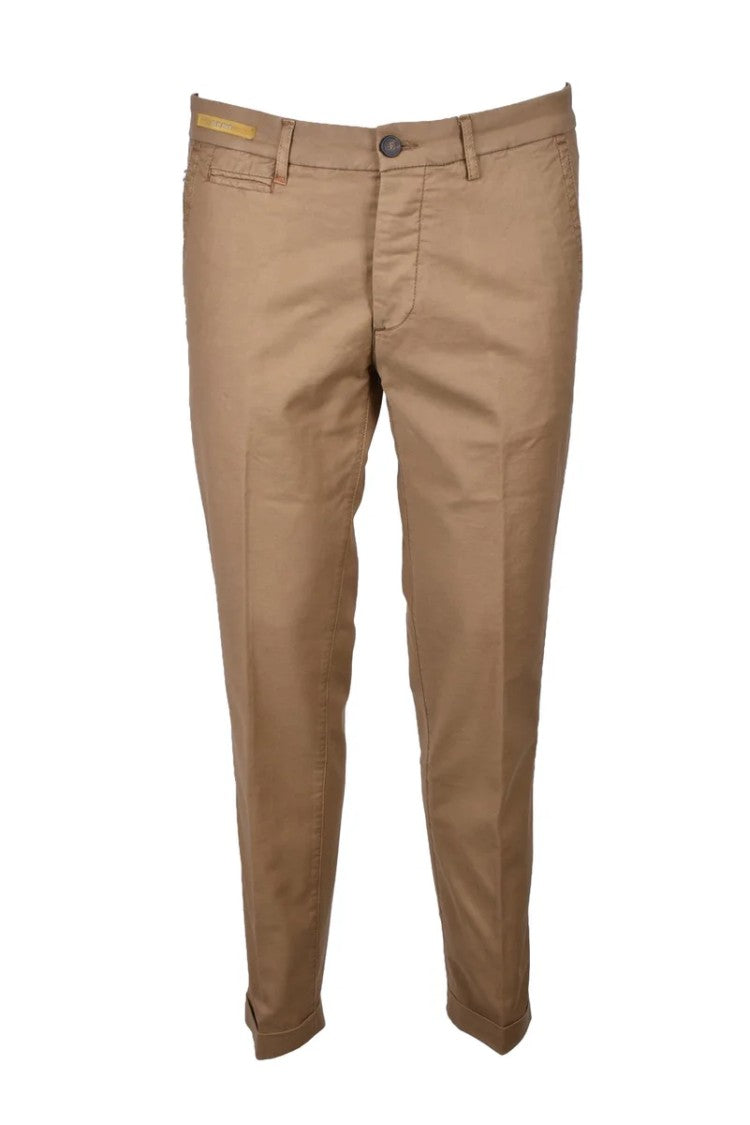Re-Hash Beige Stretch Cotton Pants