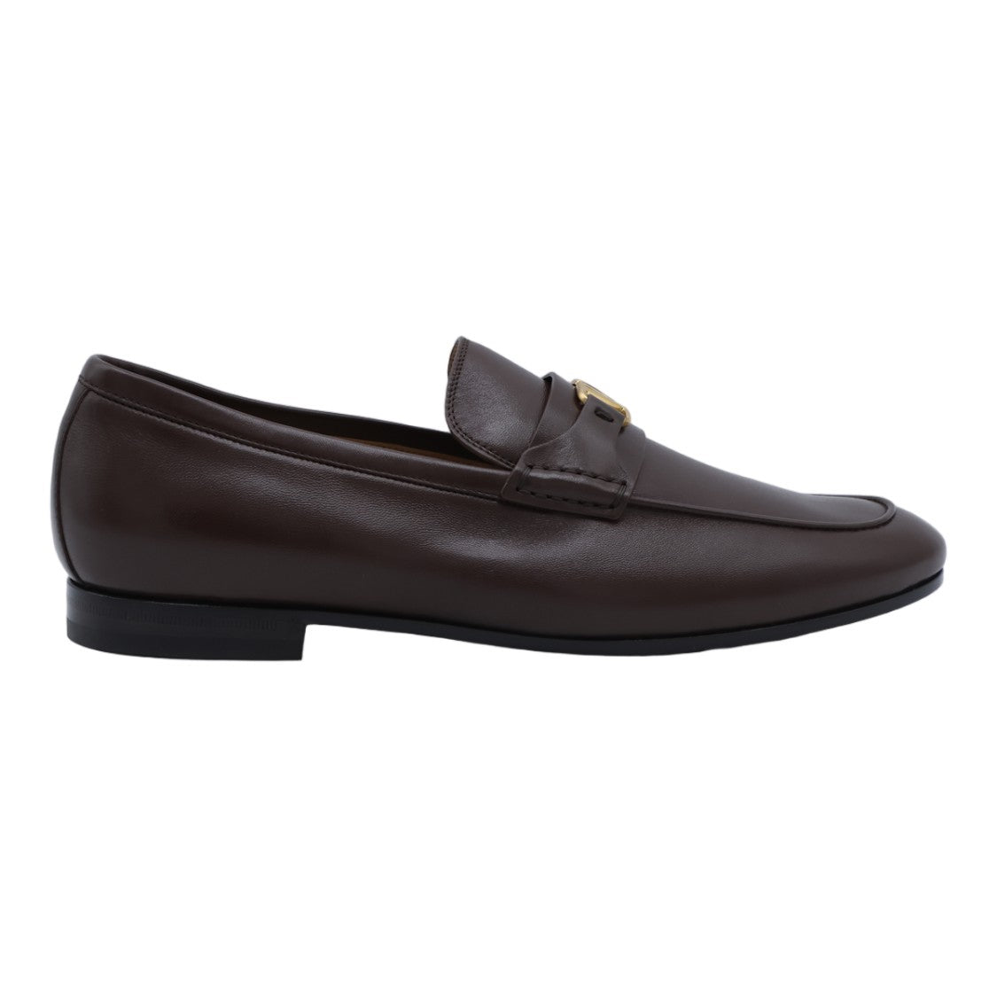 Valentino Garavani Classic Loafer-Style Flat Shoes With Gold-Tone Logo Detail