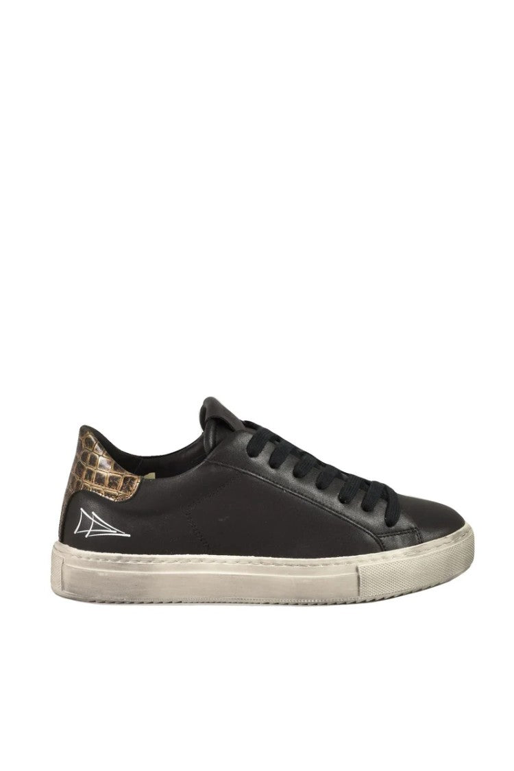 Nevver Black/Brown Leather Sneakers