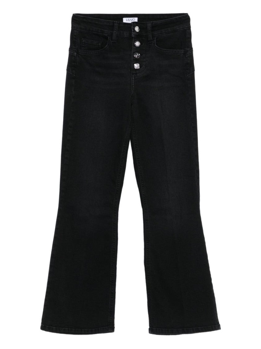 Liu Jo Flared Black Jeans With High Waist