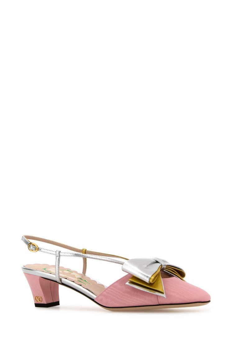 Valentino Garavani Pink Fabric Bowow Pumps