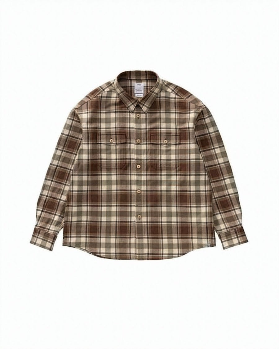 Visvim Plaid Long-Sleeve Shirt With Button-Up Front