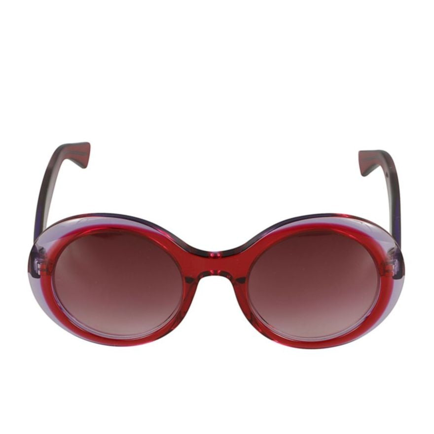 Kador Audrey Bold Translucent Red Sunglasses With Gradient Lenses