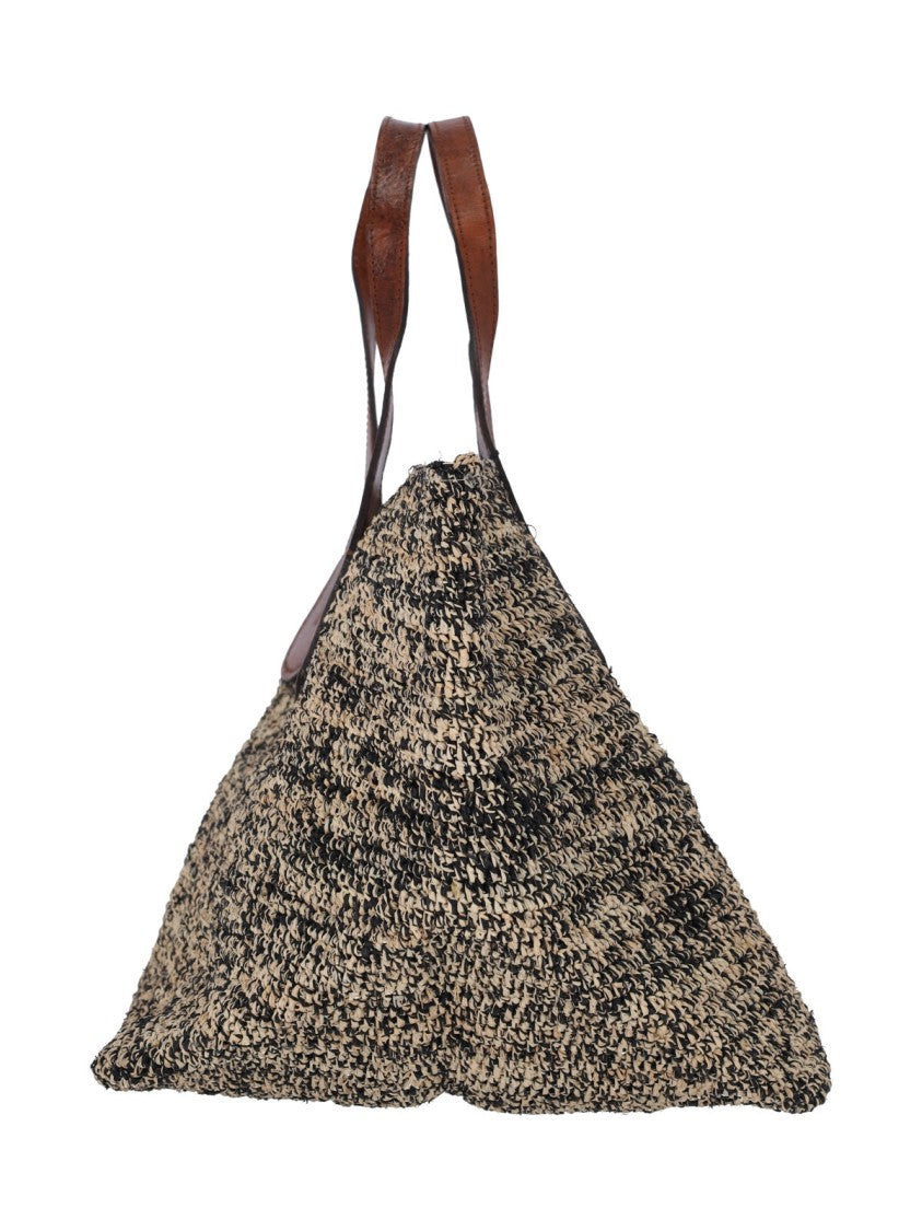 Ibeliv Multicolor Tokyo Woven Raffia Tote Bag