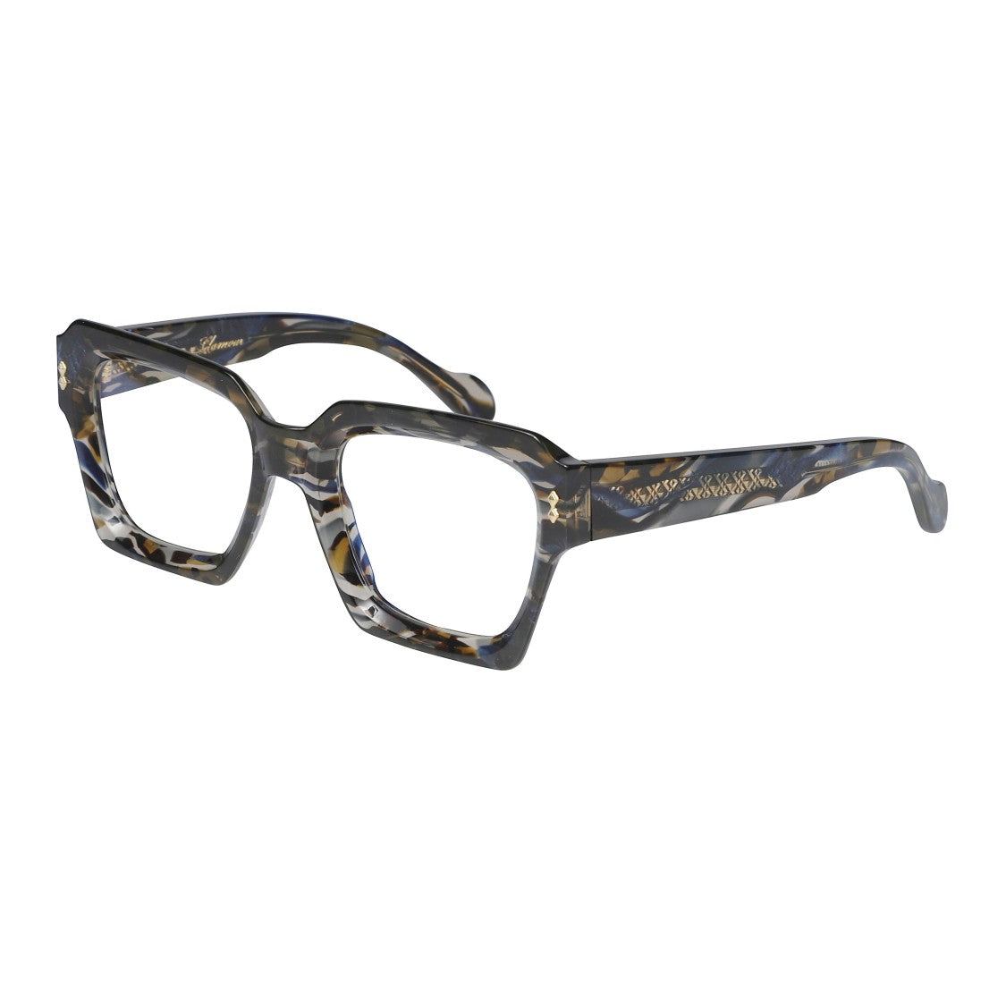 Kador Kallima Glamour Oversized Tortoiseshell Sunglasses With Gold Detailing