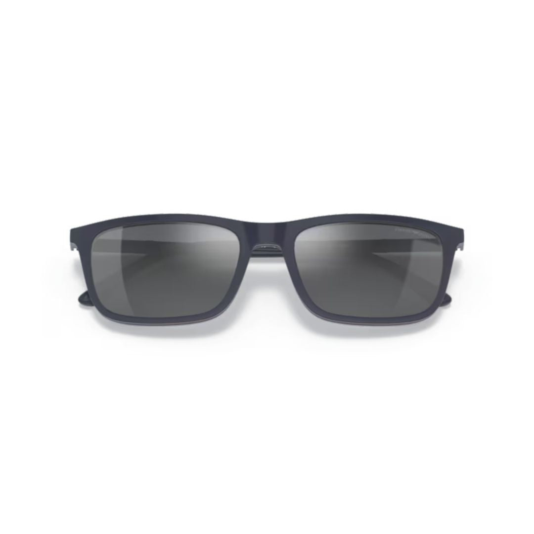 Emporio Armani 0Ea4160 Rectangular Eyeglasses And Sunglasses In Smooth Matte Finish