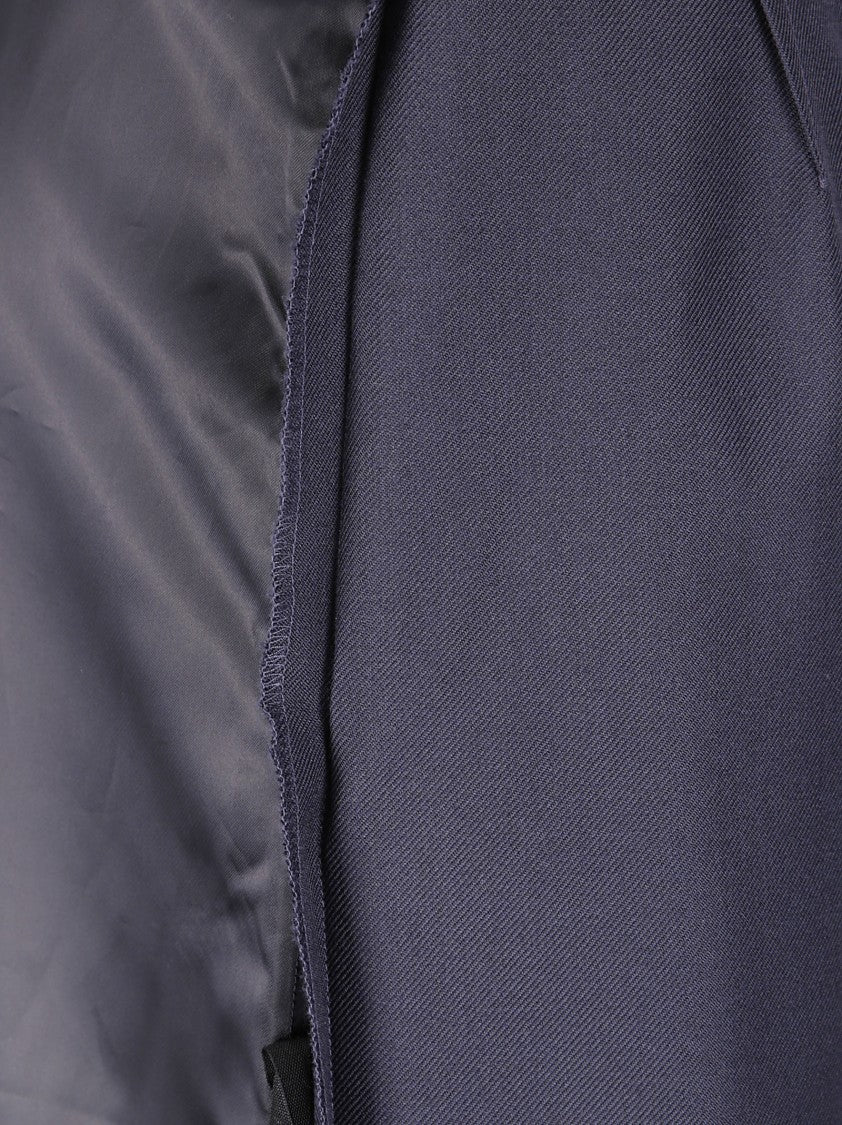 Maison Margiela Layered Midi Skirt With Rear Zipper