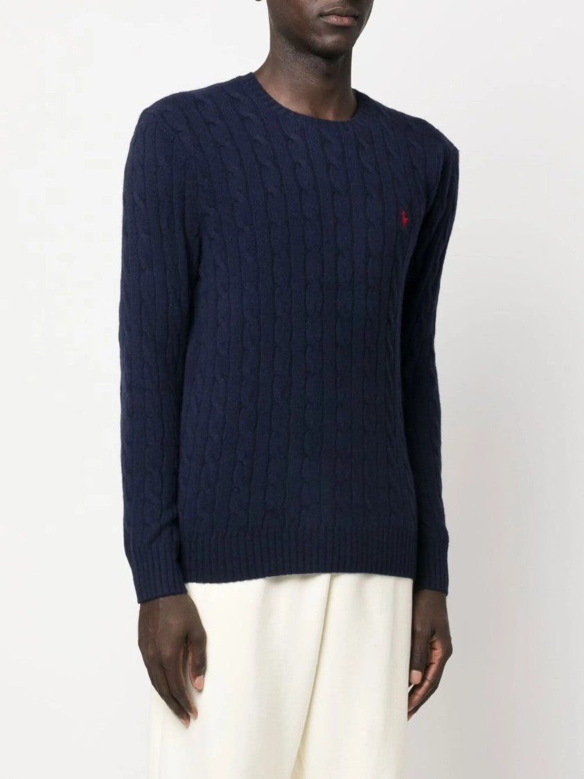 Polo Ralph Lauren Cable Knit Long Sleeve Pullover With Crew Neckline