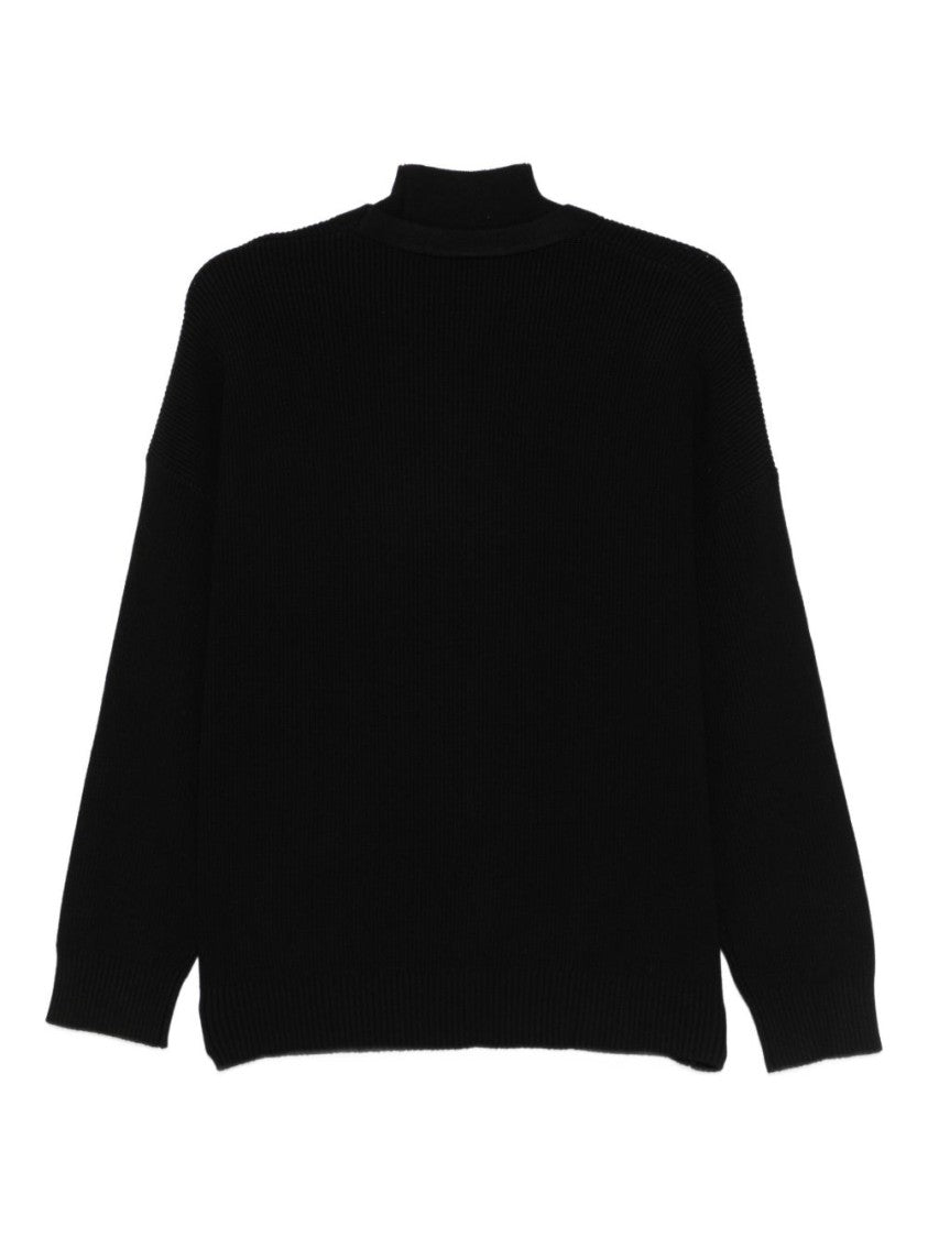 Liu Jo Nero Sweater With V-Neckline