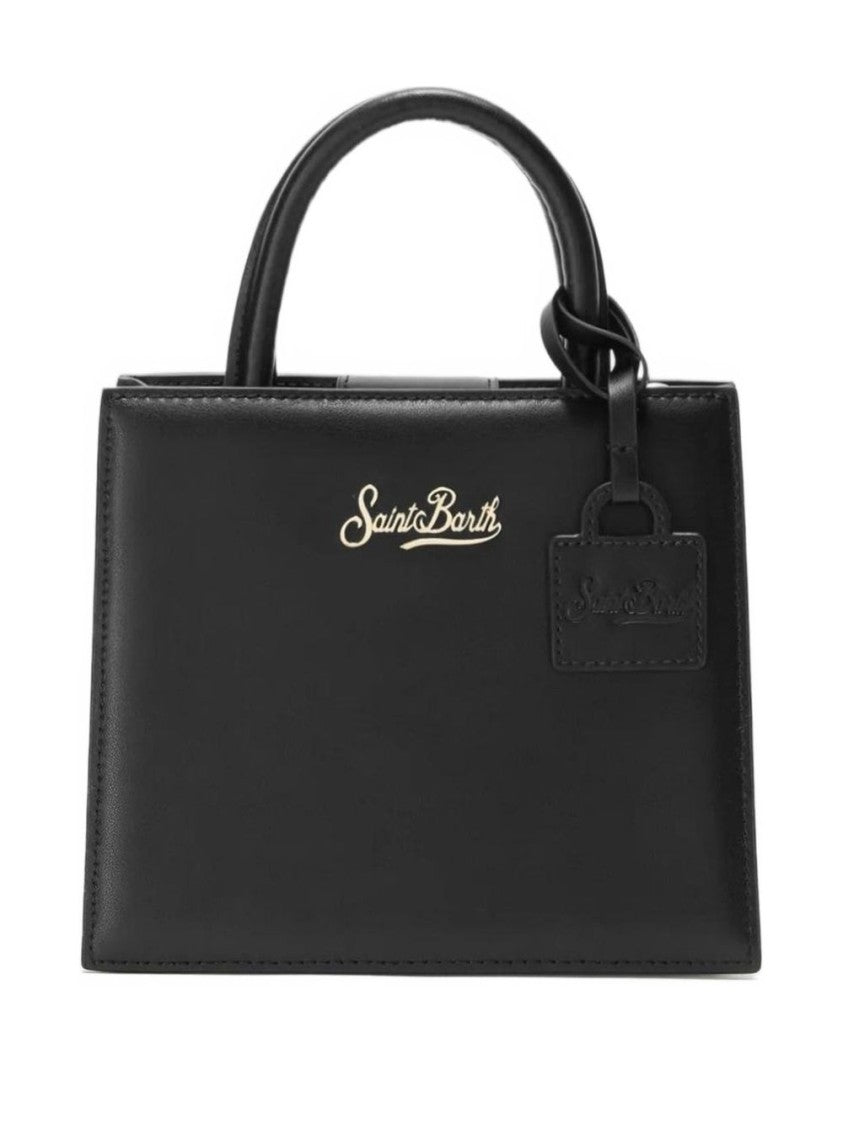 Mc2 Saint Barth Rectangular Top Handle Bag With Detachable Strap And Logo Detail