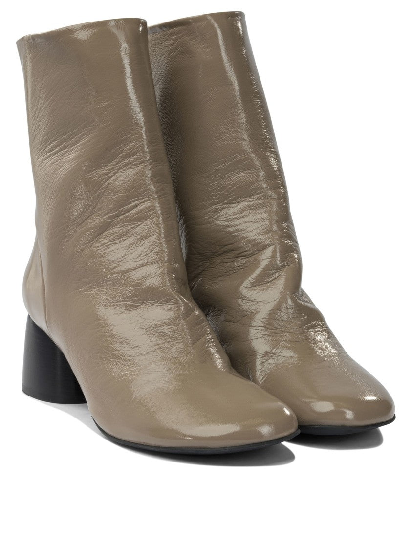 Halmanera Leather Zippered Ankle Boots