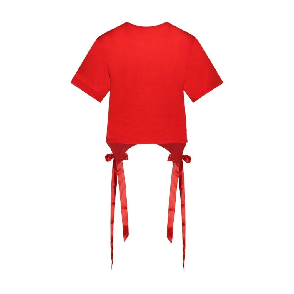Simone Rocha Bow Tails T Shirt - Synthetic - Red