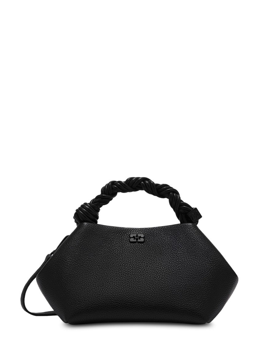 Ganni Small Grained Bou Bag With Twisted Handle