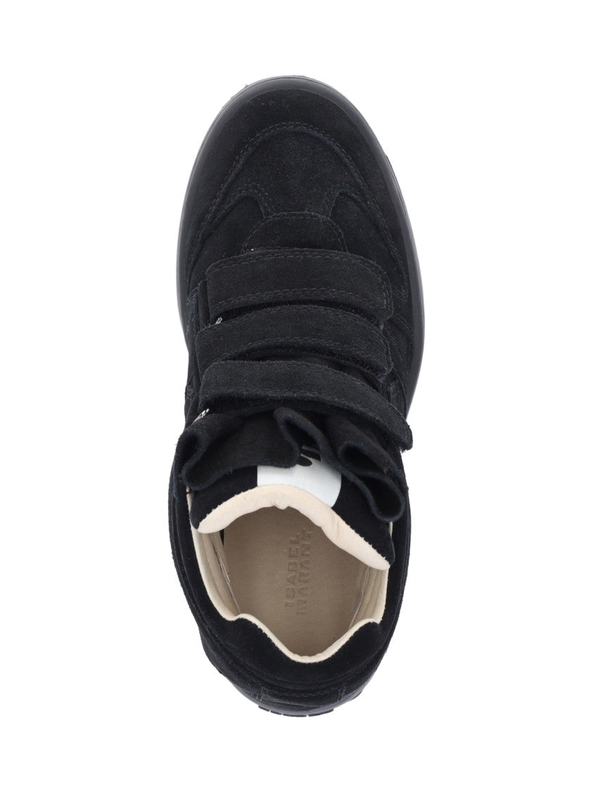 Isabel Marant Black Im3 Suede High-Top Sneakers