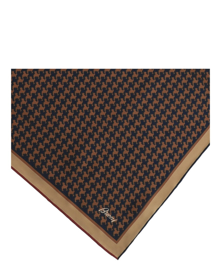 Brioni Houndstooth Pocket Square