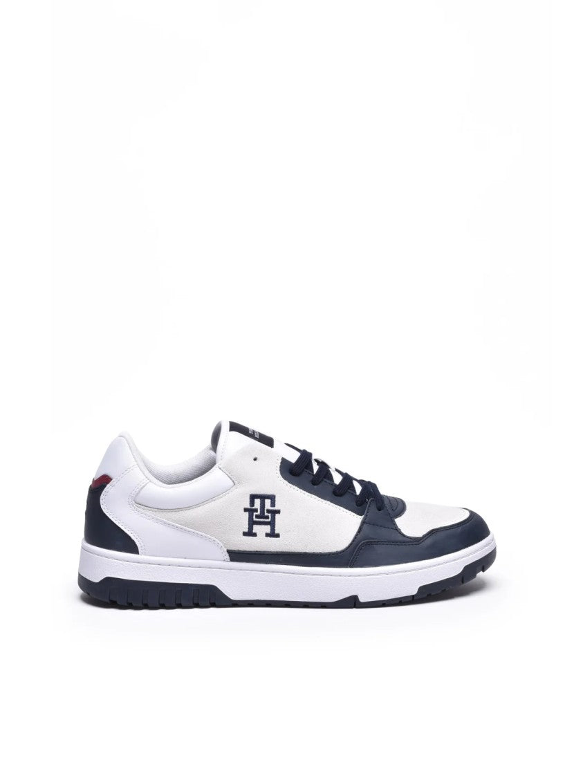 Tommy Hilfiger Blue Leather Suede Sneakers
