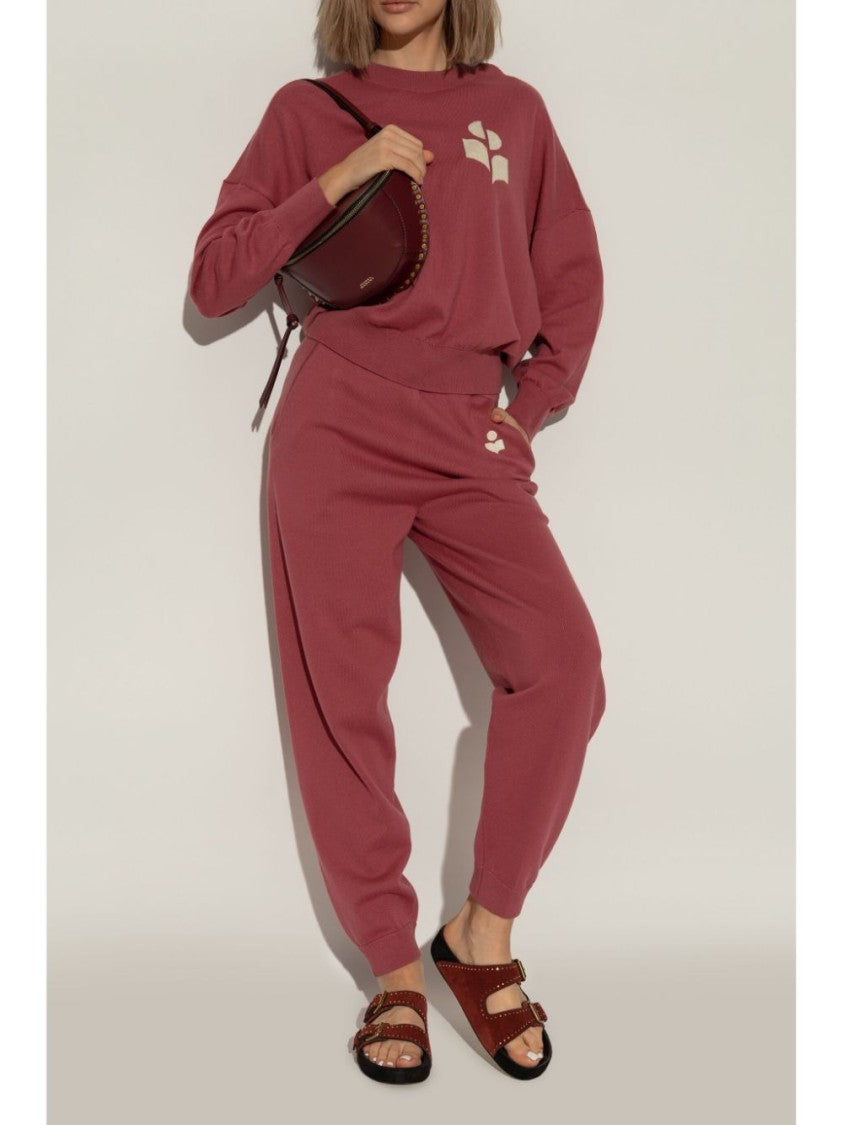 Isabel Marant Burgundy Lennyo Sandals