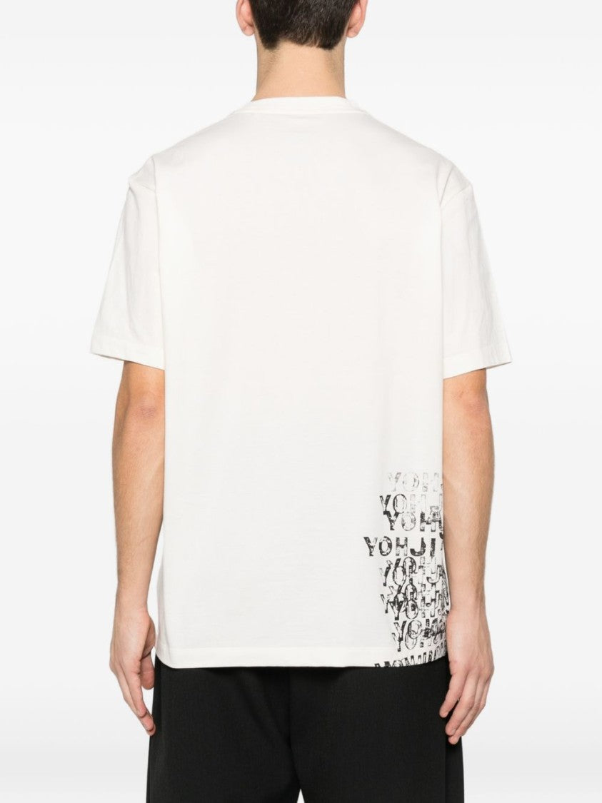 Y-3 Relaxed Fit Cotton T-Shirt With Graphic Print