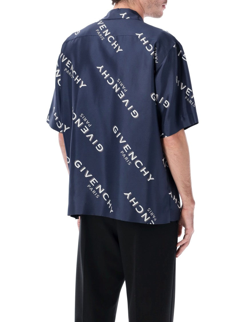 Givenchy Silk Twill Shirt With Shadow Print