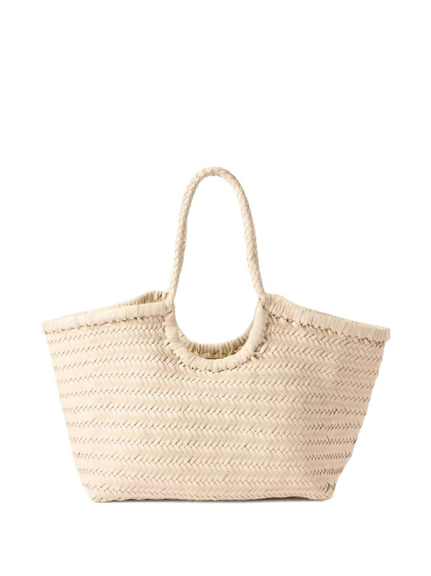 Dragon Diffusion Beige Woven Calf Leather Shopper Bag